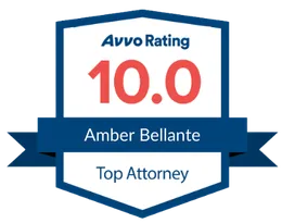 Avvo rating 10.0 Top Attorney for Amber Bellante